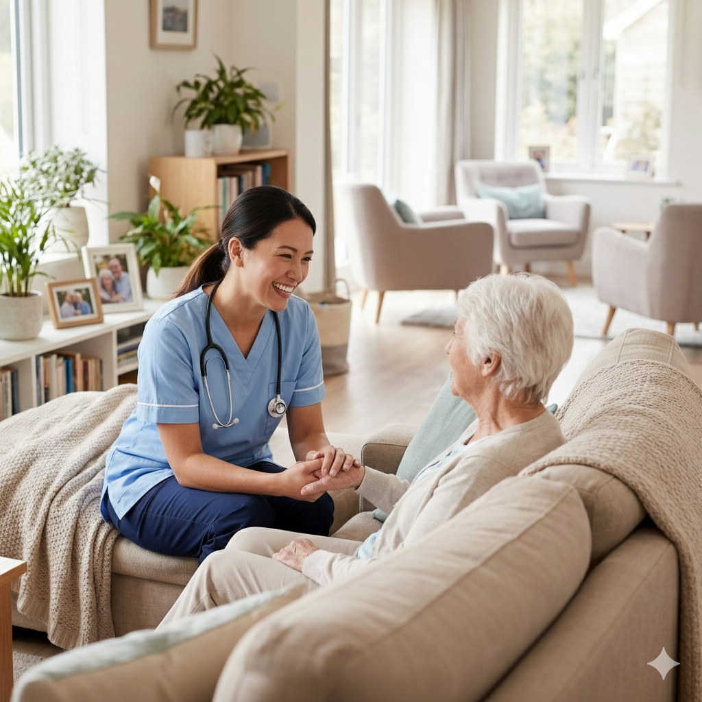 あんさんぶるスタッフと利用者さんのイメージ